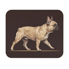 Vintage French Bulldog Mousepad - Fawn Frenchie Art Desk Gift for Dog Lovers picture