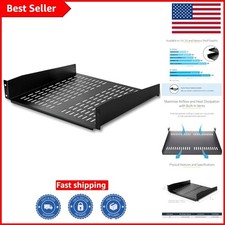 Universal 2U Rack Mount Cantilever Shelf - 50lbs Capacity & 16” Deep Design picture