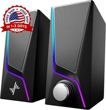 Altavoces Para Computadora, Altavoces Estéreo Hi-Fi Con USB 3.5Mm Para PC NUEVO. picture