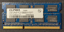 ELPIDA 2GB 2Rx8 RAM Memory PC3-10600S-9-10-F1 picture