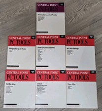 Central Point PC Tools Books Lot Of 7 Version 7 DOS Manual Anti-Virus picture
