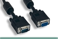6FT SVGA Cable Monitor UL2919 HD15 Extension Male to Female Black picture