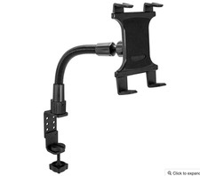 ARKON Mounts Heavy-Duty Clamp Slim-Grip Tablet Mount | Universal Tablet Fit picture