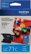 New Genuine Brother LC71 Cyan Ink Cartridge MFC-J435W MFC-J625DW picture
