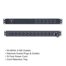 CyberPower PDU15B6F12R 100 125 VAC 15A Basic PDU 15ft cable NIB - 1RU Rack Power picture