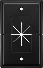 DataComm Electronics 1-Gang Cable Pass-Through Wall Plate picture