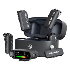 Hollyland LARK MAX 2 Combo 4-Person Wireless Microphone (Space Gray, 2.4 GHz) picture
