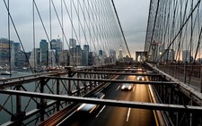 Landscape architecture bridge new york city brooklyn Custom Gaming Mat Desk picture