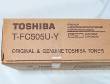 TOSHIBA T-FC505U-Y Toner Catridge YELLOW New in Factory box Sealed 2021 picture