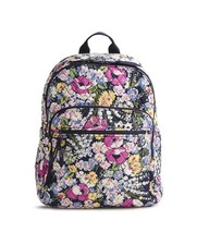 Vera Bradley Women's Premium Cotton Bancroft Backpack One Size, Poppy Fields NWT picture