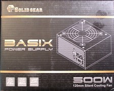 Solid Gear Basix Power Supply SDGR-500BX SATA 500W 120mm Cooling Fan picture