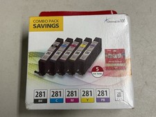 NEW 5 PK Canon 281 ChromaLife 100 Combo Savings Pack For Pixma TS9120 TS8120 picture