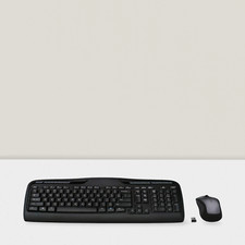 Wireless Keyboard and Mouse Combo Black and Silver picture