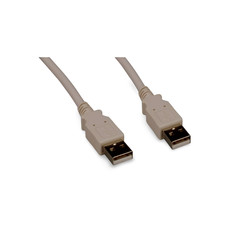 10ft USB Cable Type A Male to Type A Male Cable - White picture
