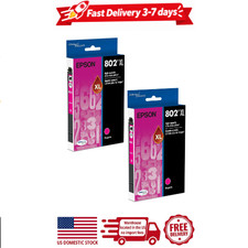 2 pack epson 802xl, magenta ink cartridges, high-capacity picture