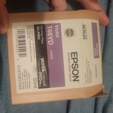 New Sealed Epson T46YD Violet Ink Cartridge for SureColor P900 Genuine Exp 2024 picture
