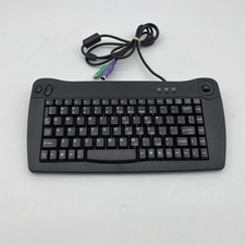 SOLIDTEK ACK-5010U USB MINI Keyboard Wired Compact Black Vintage USA picture