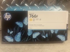 GENUINE HP 766F YELLOW 300ML INK CARTRIDGE 1XB31A XL 3600 MFP Exp April 2025 picture