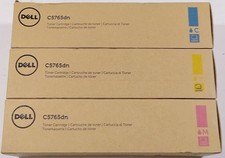 Genuine Dell C5765dn Imaging Drum Set Of 3 - Cyan, Magenta, Yellow - Brand New picture