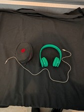 Beats by Dr Dre Solo HD Wired On Ear Headphones Drenched in Green with Case picture