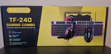 T-WOLF TF-240 Wired Backlit Gaming Combo Keyboard/Mouse/Headset/Pad 1000DPI picture