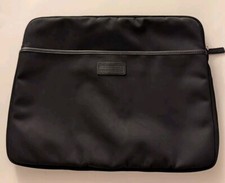 Levenger Padded Nylon Tablet/Document Case with Black Leather Trim 15w 12t 1d picture