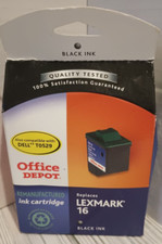 Office Depot L16 (Lexmark 16) Remanufactured Black Ink Cartridge, ODL16 picture