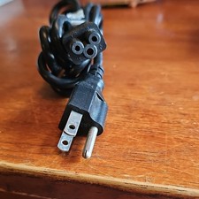 Longwell NEMA 5-15P 3-Prong to IEC 60320 C5 Power Cable Cord Black picture
