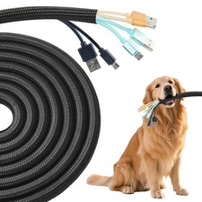 Split Wire Loom 1/2 Inch 10ft, Braided Cable Sleeve for Cable Management, Cord P picture