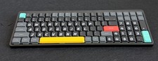NuPhy Air96 V2 Modded Wireless Keyboard Gateron Aloe Canopus Keycaps Black picture