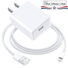 Lot Fast Charging Cable USB-A Wall Charger Block For iPhone 14 13 12 11 XR 8 7 6 picture