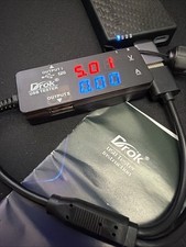 DROK USB Tester, USB-A USB-C 2.0 Multimeter Dual USB Ports PD QC 3.0 with Color picture