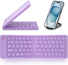 Mini Foldable Bluetooth Keyboard - Portable Wireless Full Size Keyboard (Sync Up picture