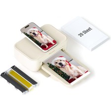 HPRT Photo Printer 4x6,+20 Sheets1ribbon,Wi-Fi Wireless Instant Picture Print... picture