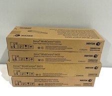 Xerox Work Centre 6655 High Capacity Toner Set of 4 CMYK 106R02744 -45-46-47 NEW picture