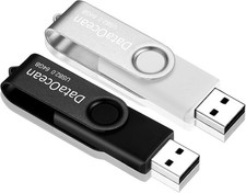 2 Pack 64GB USB 2.0 Flash Drive Memory Stick Thumb Drives Swivel Design(2 X 64GB picture