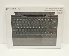 New Sealed Microsoft Surface Pro Signature Keyboard in Platinum with Slim Pen 2 picture