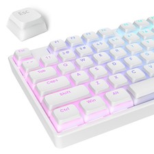 117Key Pudding Keycaps PBT Double Shot XDA MX Mechanical Keyboard White picture
