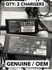 2-pack Genuine Toshiba Power Supply PA5035U-1ACA 19V 4.74A 100-240v AC Charger picture