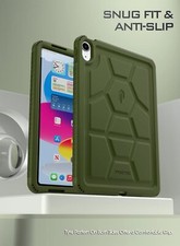 Poetic Case For iPad 11 2025 / iPad 10.9 2022 Kids Friendly Silicone Cover Green picture