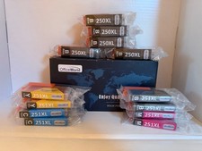 Office World 250XL 251XL Ink Cartridges Lot – Open Box – Sealed Packs – NOS picture