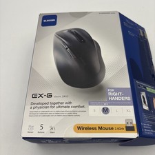 ELECOM EX-G Wireless Ergonomic Silent Right-Hand Mouse 5Btn Size M picture