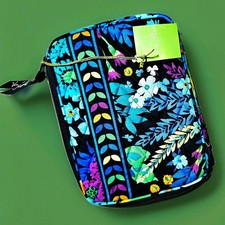 VERA BRADLEY E-READER SLEEVE COVER MIDNIGHT BLUES 3 SIDED ZIP EXC NWT picture