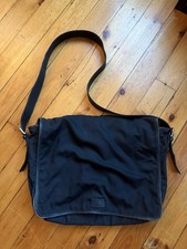 Coach Vintage BlackNylon Leather Messenger Crossbody Laptop Bag Style 5115 picture