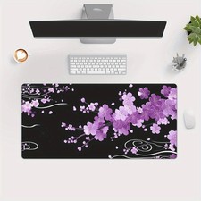 1pc of Purple Cherry Black Mouse Pad, Great for Gamers And Office Work, an Exc picture