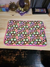 Dorm Candie By Margaret Joseph's Laptop Soft Case Clean Pink Inside 16.25x11.5. picture