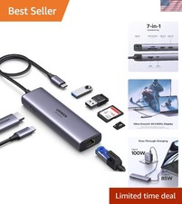 Elegant 7-in-1 USB-C Hub with 4K@60Hz HDMI & Gigabit Ethernet Connectivity picture