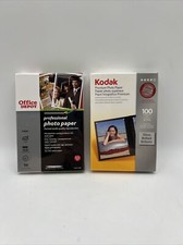 Kodak Premium Photo Paper 4x6 Gloss Brillant 100 Sheets & Office Depot 50 Sheets picture