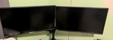 Sceptre Lot Of 2 Black Widescreen LCD Monitors 1080p HDMI 60Hz 5ms. Desk Mount picture