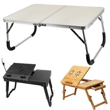 Portable Laptop Desk Foldable Lap Bed Tray Stand Heavy Duty Desk Computer Racks picture